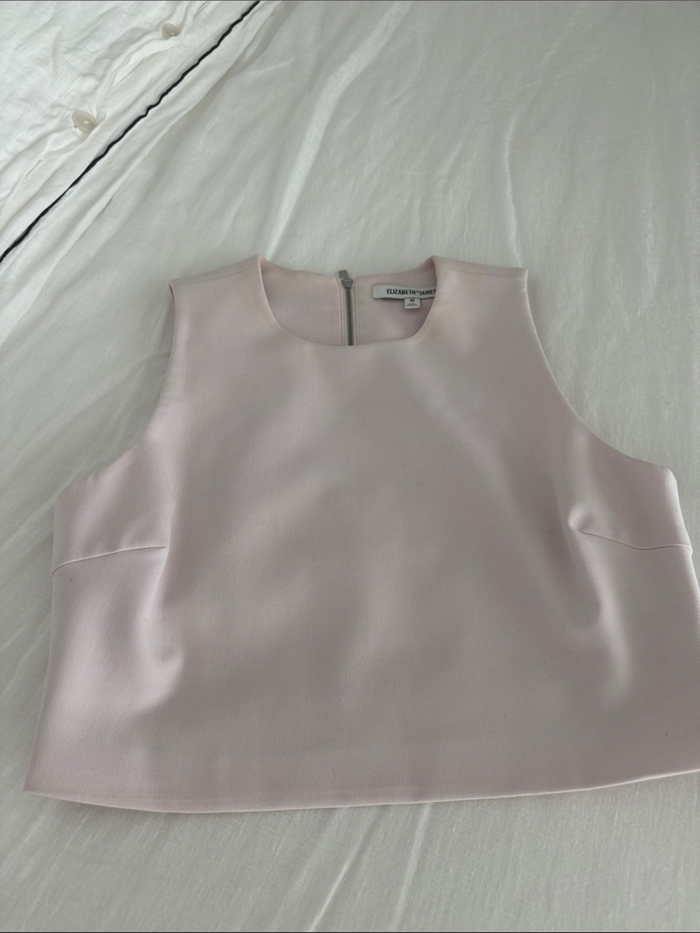 Elizabeth and James Pale Pink Sleeveless Crop Shell and Matching Tulle Skirt